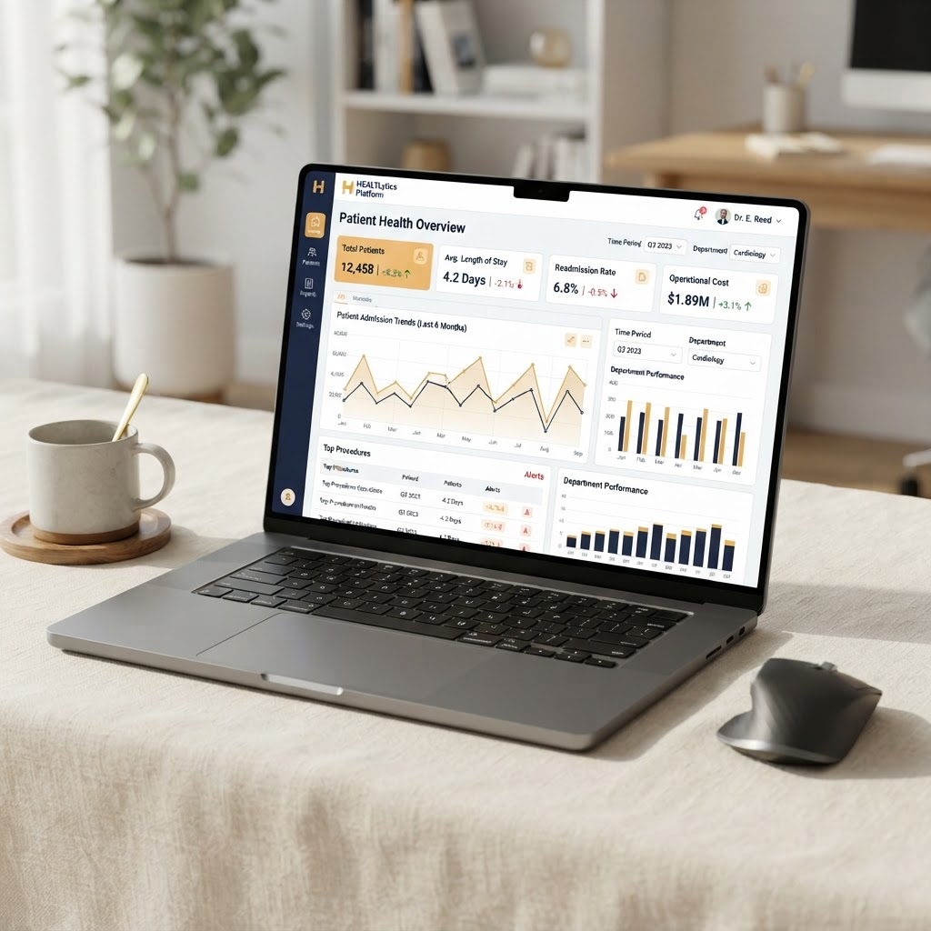 Outcomes analytics platform — project mockup